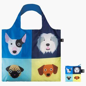 LOQI STEPHEN CHEETHAM Dogs Recycled Bag